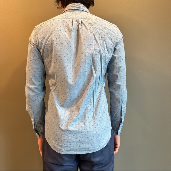 J. Crew Blue Casual Button-Down Shirt - Picture 2 of 3